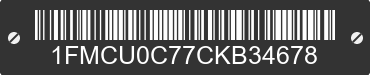 2012 FORD Escape 1FMCU0C77CKB34678 VIN decoded