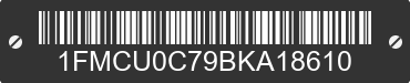 2011 FORD Escape 1FMCU0C79BKA18610 VIN decoded