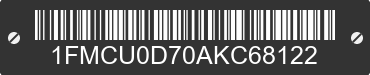 2010 FORD Escape 1FMCU0D70AKC68122 VIN decoded