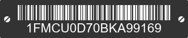 2011 FORD Escape 1FMCU0D70BKA99169 VIN decoded
