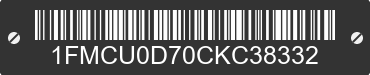 2012 FORD Escape 1FMCU0D70CKC38332 VIN decoded