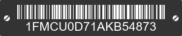 2010 FORD Escape 1FMCU0D71AKB54873 VIN decoded