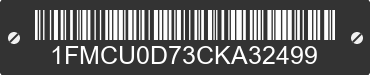 2012 FORD Escape 1FMCU0D73CKA32499 VIN decoded