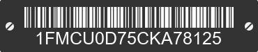 2012 FORD Escape 1FMCU0D75CKA78125 VIN decoded