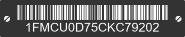 2012 FORD Escape 1FMCU0D75CKC79202 VIN decoded