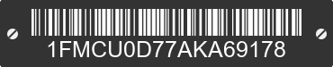 2010 FORD Escape 1FMCU0D77AKA69178 VIN decoded