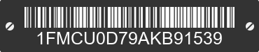 2010 FORD Escape 1FMCU0D79AKB91539 VIN decoded