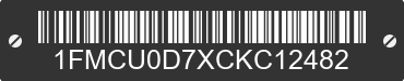 2012 FORD Escape 1FMCU0D7XCKC12482 VIN decoded