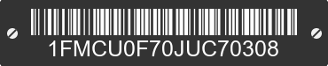 2018 FORD Escape 1FMCU0F70JUC70308 VIN decoded