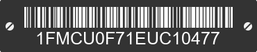 2014 FORD Escape 1FMCU0F71EUC10477 VIN decoded