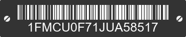 2018 FORD Escape 1FMCU0F71JUA58517 VIN decoded