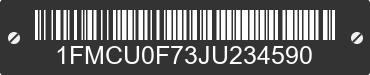2018 FORD Escape 1FMCU0F73JU234590 VIN decoded
