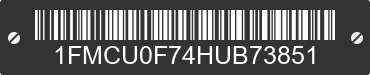 2017 FORD Escape 1FMCU0F74HUB73851 VIN decoded