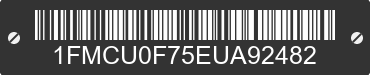 2014 FORD Escape 1FMCU0F75EUA92482 VIN decoded