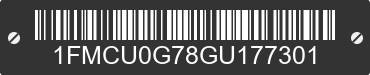 2016 FORD Escape 1FMCU0G78GU177301 VIN decoded