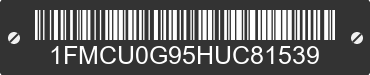 2017 FORD Escape 1FMCU0G95HUC81539 VIN decoded