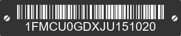 2018 FORD Escape 1FMCU0GDXJU151020 VIN decoded