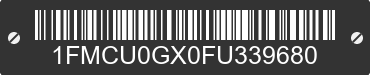 2015 FORD Escape 1FMCU0GX0FU339680 VIN decoded