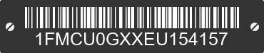 2014 FORD Escape 1FMCU0GXXEU154157 VIN decoded
