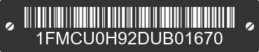 2013 FORD Escape 1FMCU0H92DUB01670 VIN decoded