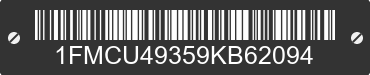 2009 FORD Escape 1FMCU49359KB62094 VIN decoded