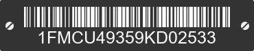 2009 FORD Escape 1FMCU49359KD02533 VIN decoded