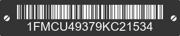 2009 FORD Escape 1FMCU49379KC21534 VIN decoded