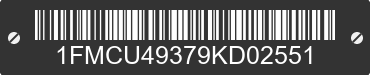 2009 FORD Escape 1FMCU49379KD02551 VIN decoded
