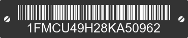 2008 FORD Escape 1FMCU49H28KA50962 VIN decoded