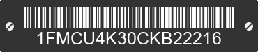 2012 FORD Escape 1FMCU4K30CKB22216 VIN decoded