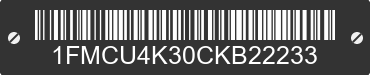 2012 FORD Escape 1FMCU4K30CKB22233 VIN decoded