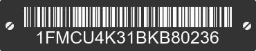 2011 FORD Escape 1FMCU4K31BKB80236 VIN decoded