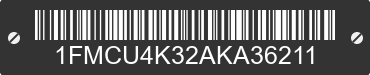 2010 FORD Escape 1FMCU4K32AKA36211 VIN decoded