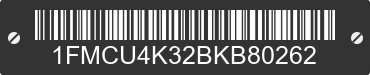 2011 FORD Escape 1FMCU4K32BKB80262 VIN decoded