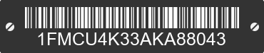 2010 FORD Escape 1FMCU4K33AKA88043 VIN decoded