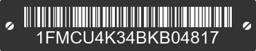 2011 FORD Escape 1FMCU4K34BKB04817 VIN decoded