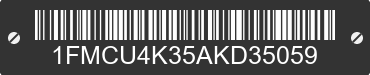 2010 FORD Escape 1FMCU4K35AKD35059 VIN decoded