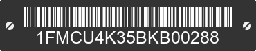 2011 FORD Escape 1FMCU4K35BKB00288 VIN decoded