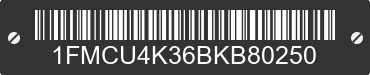 2011 FORD Escape 1FMCU4K36BKB80250 VIN decoded