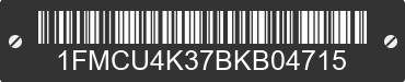 2011 FORD Escape 1FMCU4K37BKB04715 VIN decoded
