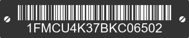 2011 FORD Escape 1FMCU4K37BKC06502 VIN decoded