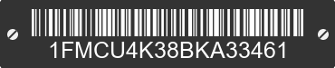 2011 FORD Escape 1FMCU4K38BKA33461 VIN decoded