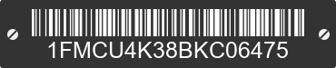 2011 FORD Escape 1FMCU4K38BKC06475 VIN decoded