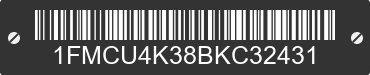 2011 FORD Escape 1FMCU4K38BKC32431 VIN decoded