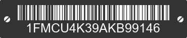 2010 FORD Escape 1FMCU4K39AKB99146 VIN decoded