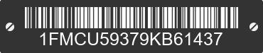 2009 FORD Escape 1FMCU59379KB61437 VIN decoded