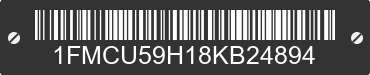 2008 FORD Escape 1FMCU59H18KB24894 VIN decoded