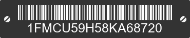 2008 FORD Escape 1FMCU59H58KA68720 VIN decoded