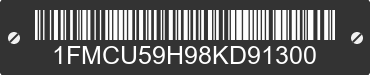 2008 FORD Escape 1FMCU59H98KD91300 VIN decoded
