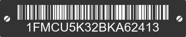2011 FORD Escape 1FMCU5K32BKA62413 VIN decoded